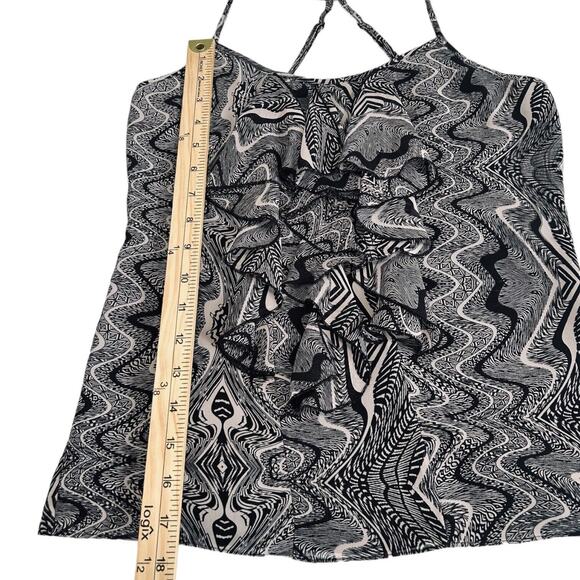 GUESS Sexy Adjustable Spaghetti Cami Tank Top Open Blouse SZ XS LAYERED FRONT - Picture 12 of 12